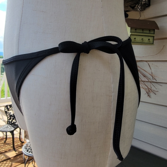 BODY GLOVE ♡ Sweet Cute 'n Sexy Black 2pc String Slidder Bikini Swimsuit M/M - Picture 14 of 17